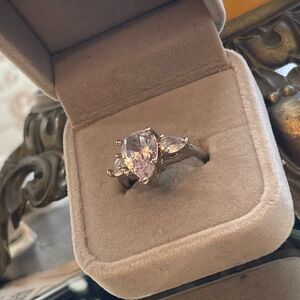 Tear drop  CZ ring